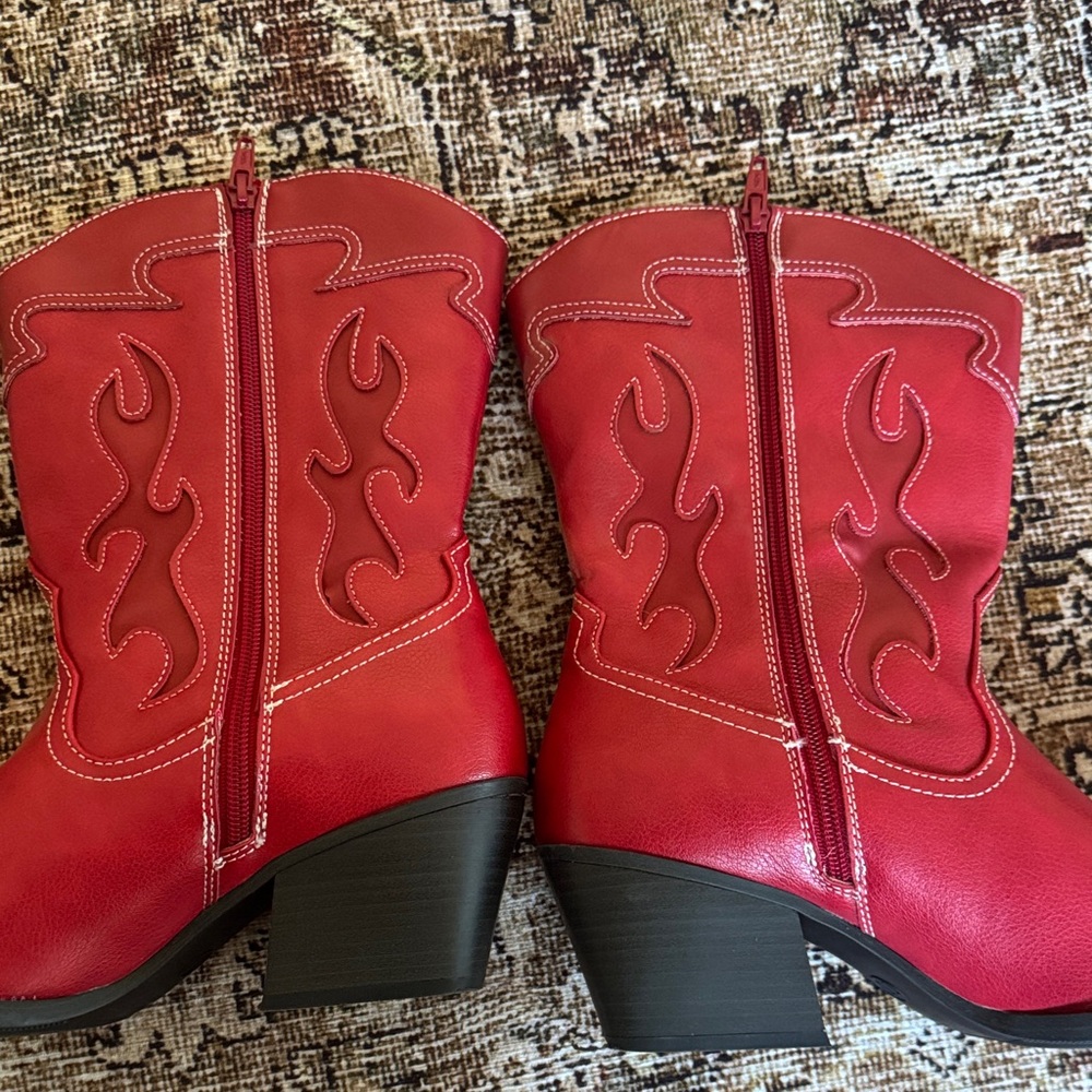 Universal Thread Red Heeled Boots - image 5